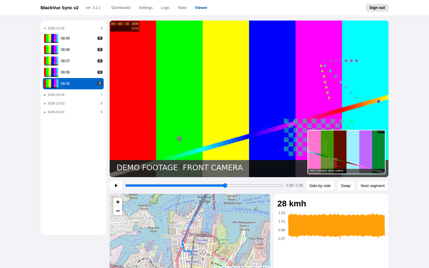 Recording viewer
